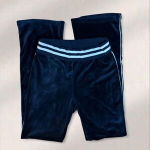 2000s y2k Women's Black Flared  Track Pants